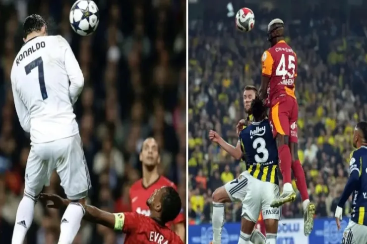 Osimhenin başgicəlləndirici  2.81 metrlik tullanışı:  Amma Ronaldonun rekorduna çatmır 