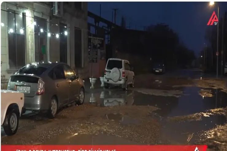 Zabratda avtobuslar bərbad yollara girə bilmir – Sakinlər DANIŞDI  -VİDEO 