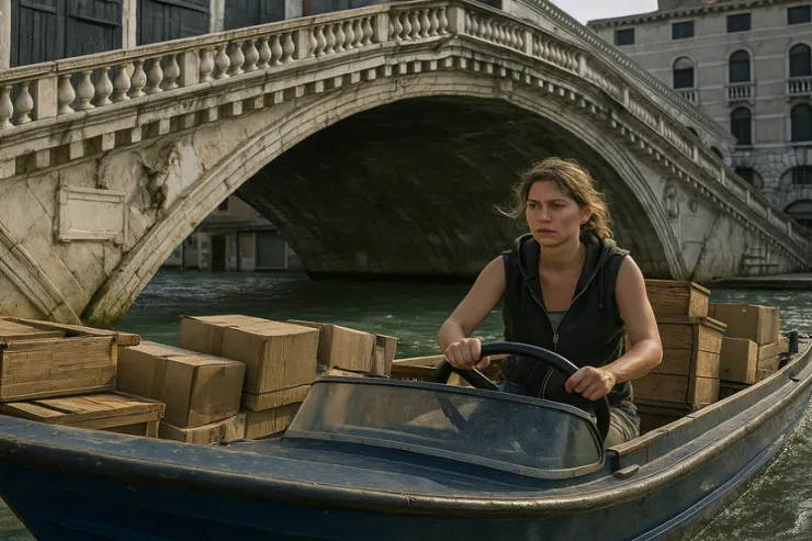 Qadın gəmini qaçırıb  qəza törətdi