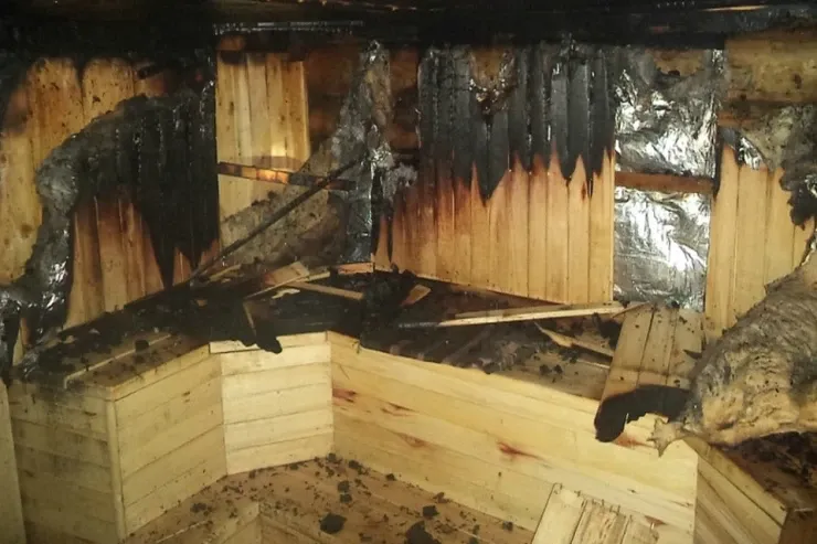 Ər-arvad saunada diri-diri yandı 