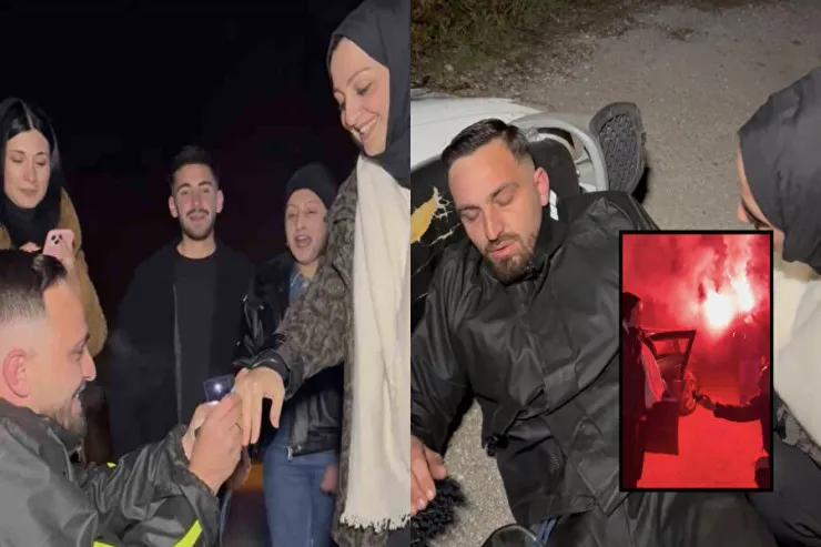 Qəzaya uğradığını deyərək çağırdığı sevgilisinə evlilik təklif etdi - VİDEO 