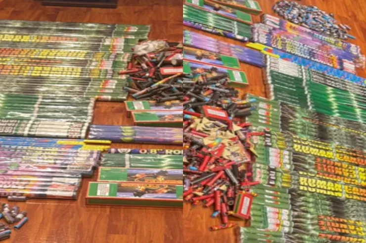 Polis Bakıda daha 466 qutu pirotexniki vasitə aşkarladı