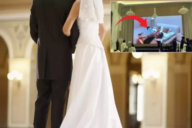 Bəy bütün qonaqlara  gəlinin xəyanətini   göstərdi- VİDEO 