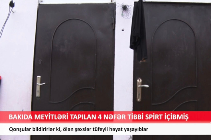 Bakıda 4 dostun öldüyü evdən VİDEO 