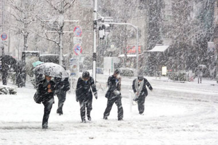 Sabah  güclü qar yağacaq   - HAVA PROQNOZU 