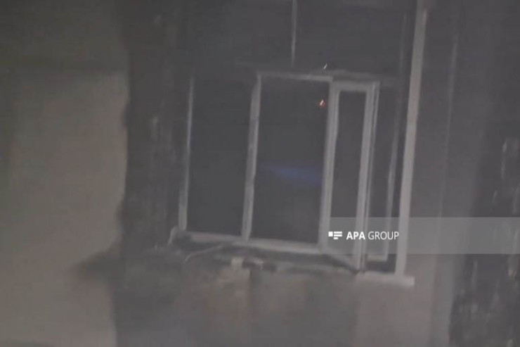 Şəmkirdə  yaşayış evi   yandı