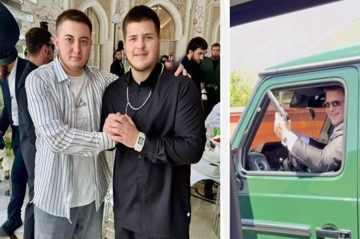 Kadırovun 17 yaşlı oğlu toyuna nadir “Mercedes”lə  gəldi: "Steçkin"dən atəş açdı  -  VİDEO  