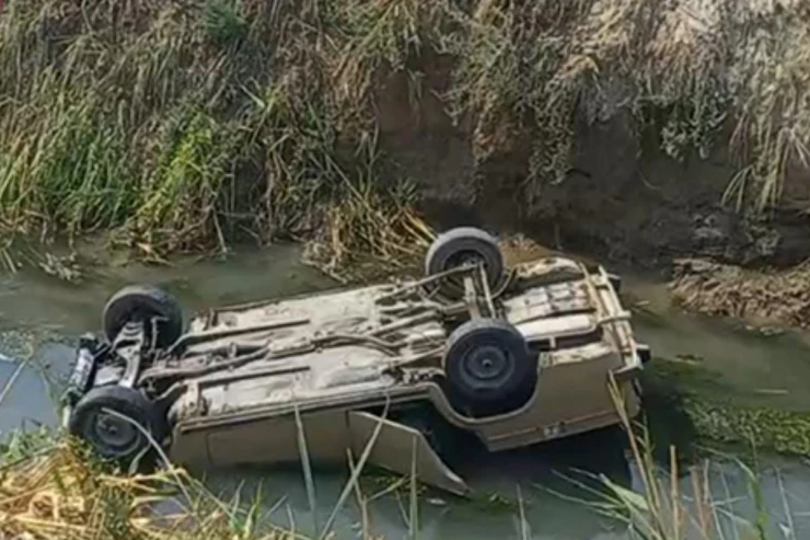 ANAMA-nın əməkdaşı və nişanlısı avtomobillə kanala düşdülər 