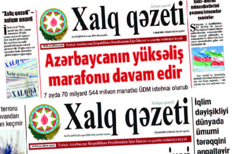 “Bakinski raboçi” və “Xalq” qəzetləri MMC OLDU 