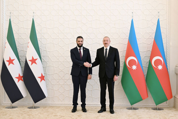 Prezident İlham Əliyev Əl Şaraa ilə görüşdü - YENİLƏNİB 