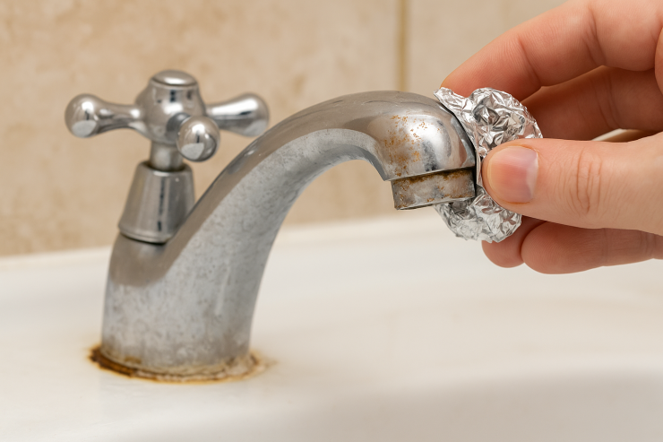 Kimyəvi məhluldan daha yaxşı təmizləyir  - Pas ləkələrinə son, 1 çimdik yetər 