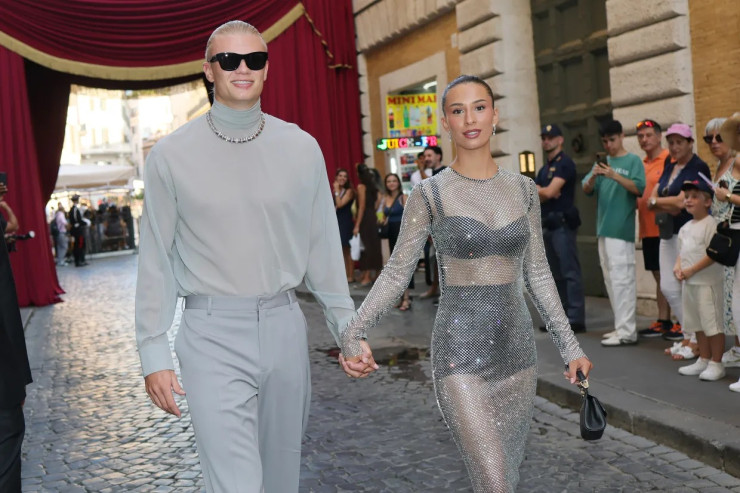 Erling Haaland sevgilisi İzabel ilə  şouda hamını heyrətə gətirdilər