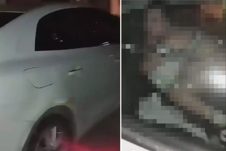 Maşında cinsi əlaqəyə  girdilər, belə tutuldular - VİDEO 