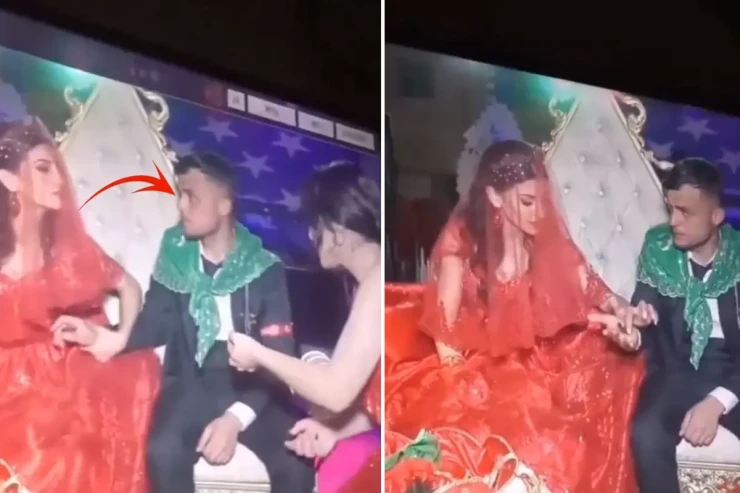 Xınayaxdıda bəyi yengəyə qısqanan gəlin   görün nə etdi - VİDEO 