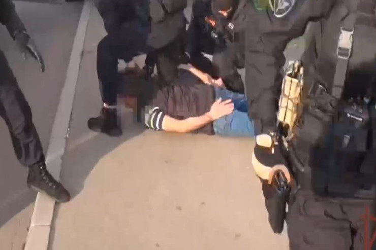 Rusiyada OMON azərbaycanlı dəstəni  belə saxladı - VİDEO 