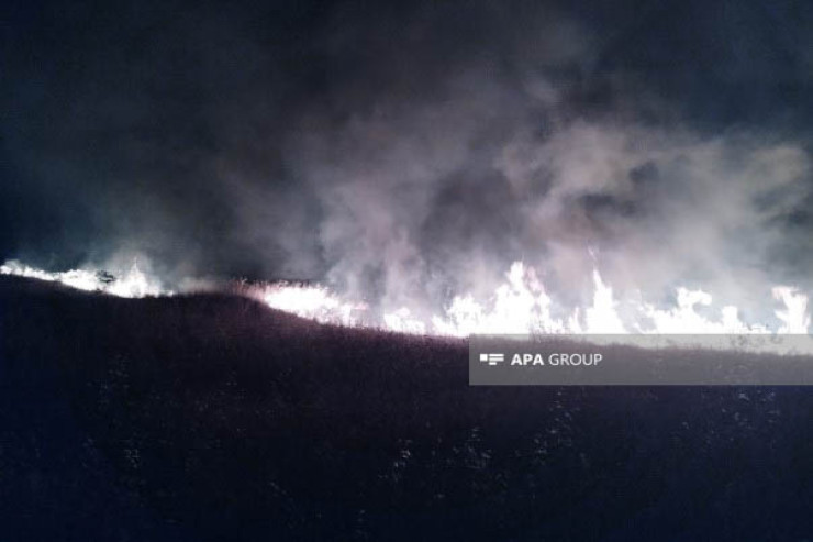 Ağdam və Ağdərədəki yanğını söndürməyə helikopterlər cəlb olundu - YENİLƏNİB  - VİDEO 