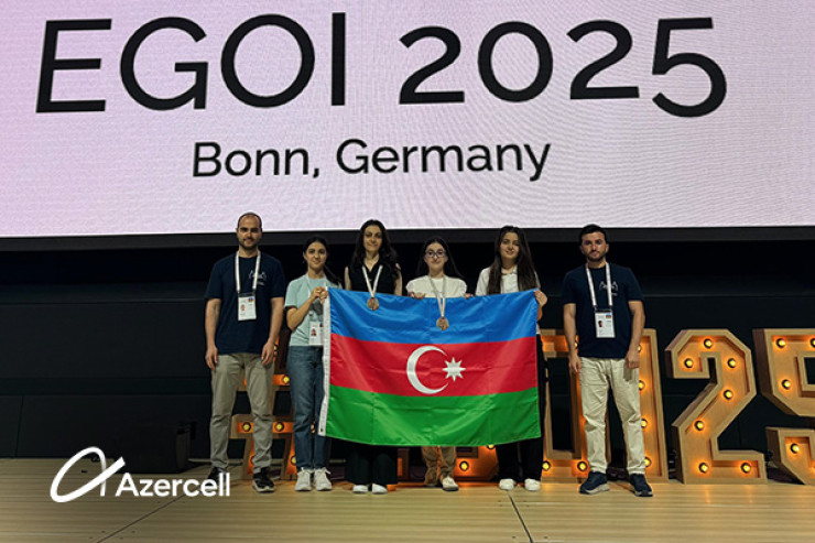 "Azercell"in dəstəklədiyi milli komanda Avropa Qızlar İnformatika Olimpiadasında uğur qazanıb