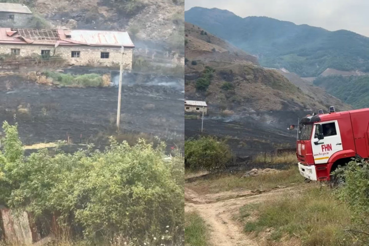 Şuşada 4 hektar ərazi yandı 