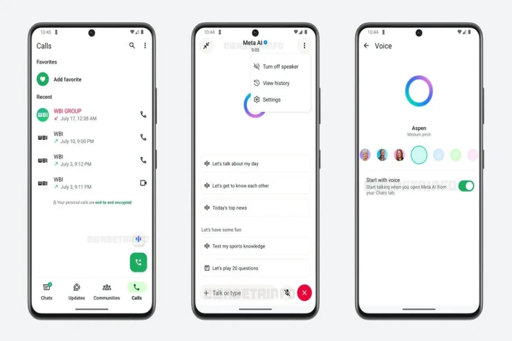 “WhatsApp”da yeni funksiya: Süni intellektlə səsli söhbət edəcəksiz 