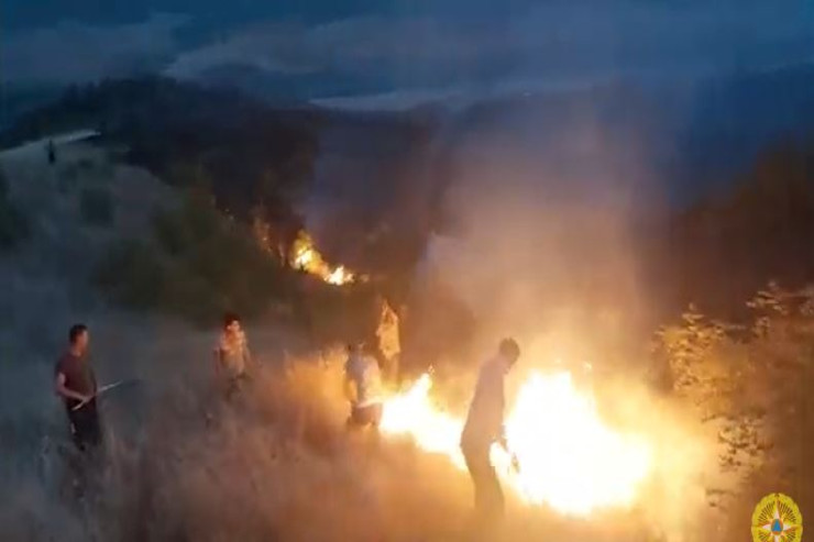 Dağlıq ərazidə baş verən yanğınlar tam söndürüldü -VİDEO 