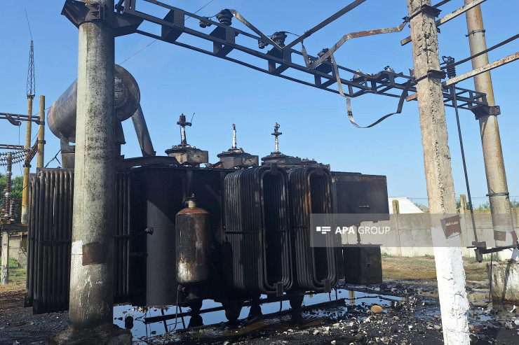 Ucarda elektrik yarımstansiyasında YANĞIN  -FOTOLENT  - VİDEO  -YENİLƏNİB 