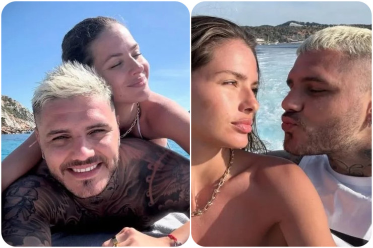 Mauro İkardi və China Suarezlə tətildə öpüşərkən... -FOTOLENT 