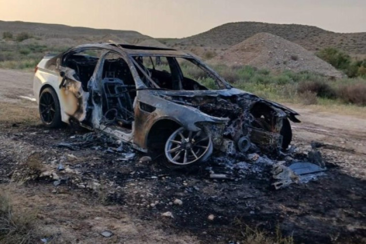 Goranboyda "BMW"  alışıb yandı