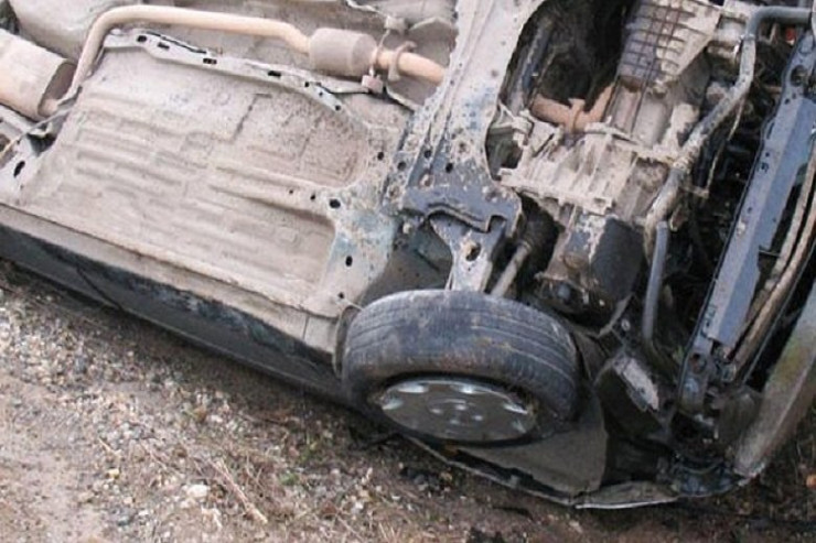 Oğuzda bəy toy günü maşını aşırdı 