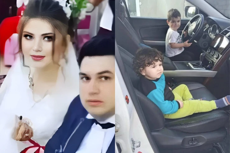 Sabirabadda yanaraq ölən ailənin FOTOLARI 