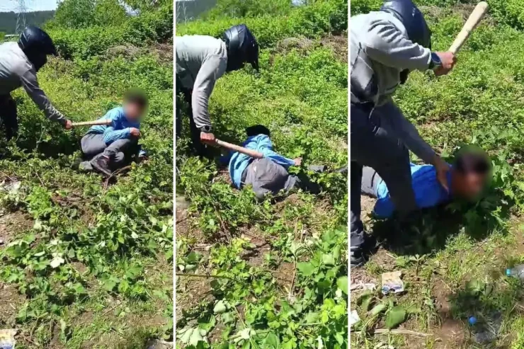 Əxlaqsız paylaşım  edən gəncləri vəhşicəsinə döydü