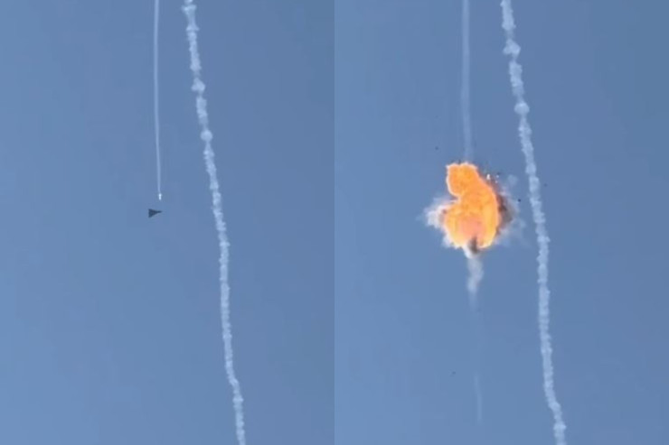 İsrail İran PUA-sını belə məhv etdi - VİDEO 