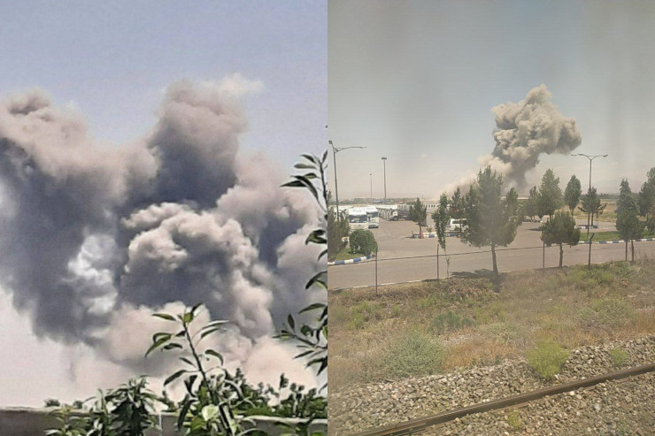 Təbrizdə partlayışlar oldu - VİDEO 