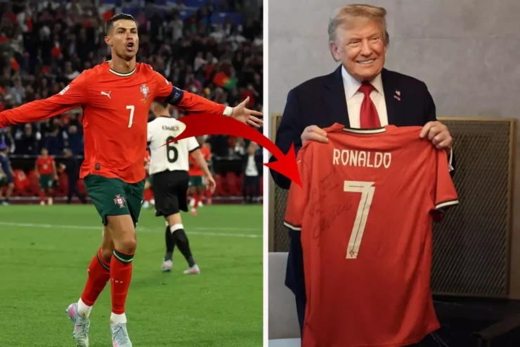 Ronaldo Trampa forma göndərdi:  Üstündə bir cümləlik qeyd var