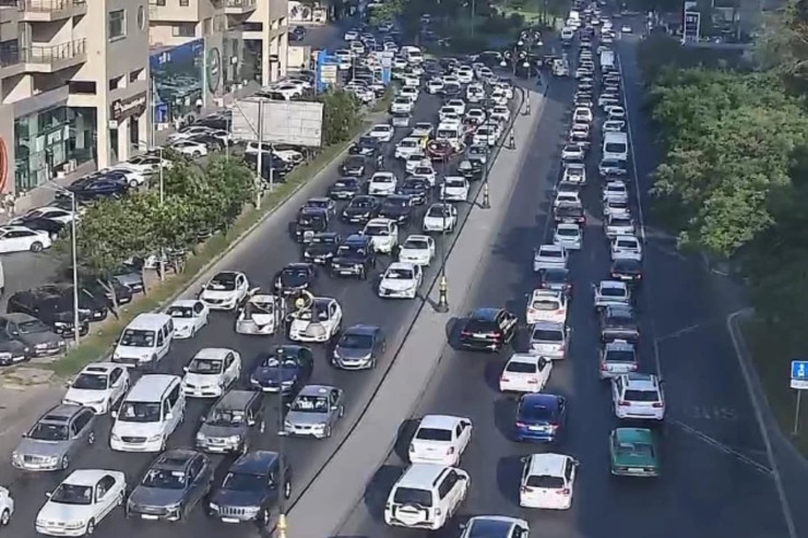 Bakıda bu yollarda sıxlıq var - SİYAHI 