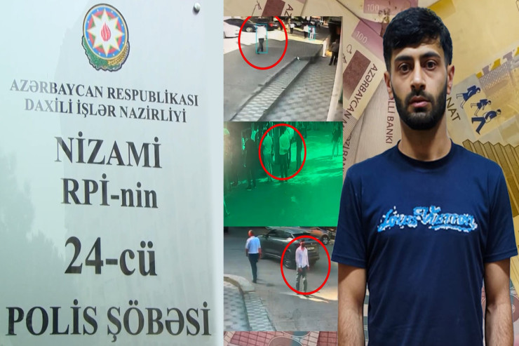 Bakıda tibbi maska taxıb quldurluq etdi - Kameralara BELƏ DÜŞDÜ 