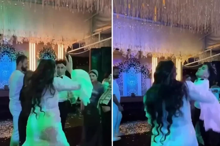 Bəy toy zamanı gəlini döydü - VİDEO 