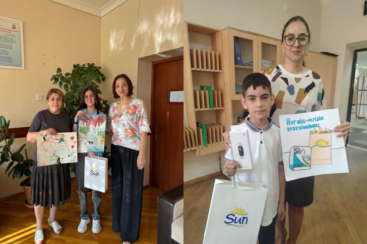 “Sun” markası “Məktəbli" layihəsinin qaliblərini mükafatlandırıb