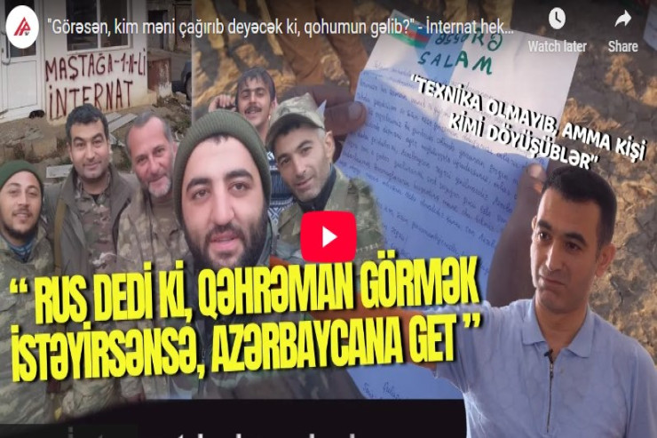 "Görəsən, kim məni çağırıb deyəcək ki, qohumun gəlib?" -  İnternat hekayələri 4-cü hissə 