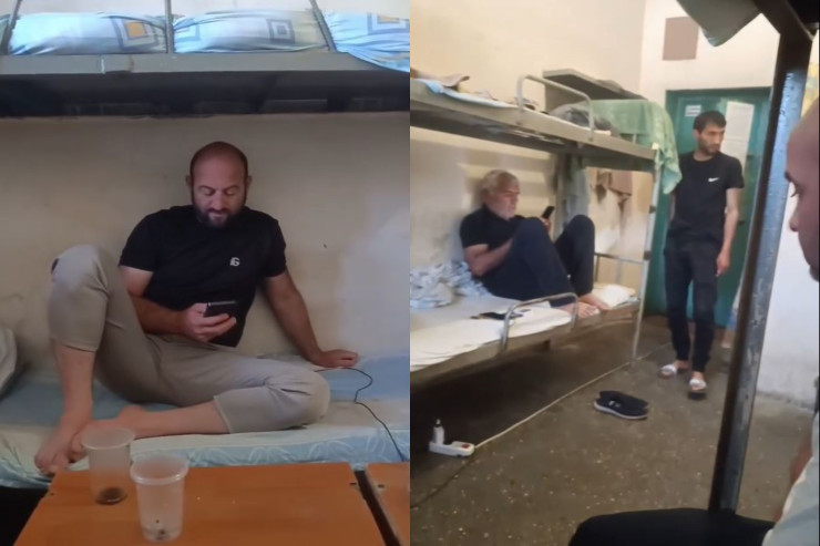 Rusiyada OMON-un saxladığı  azərbaycanlıların həbsxanadan GÖRÜNTÜLƏRİ 