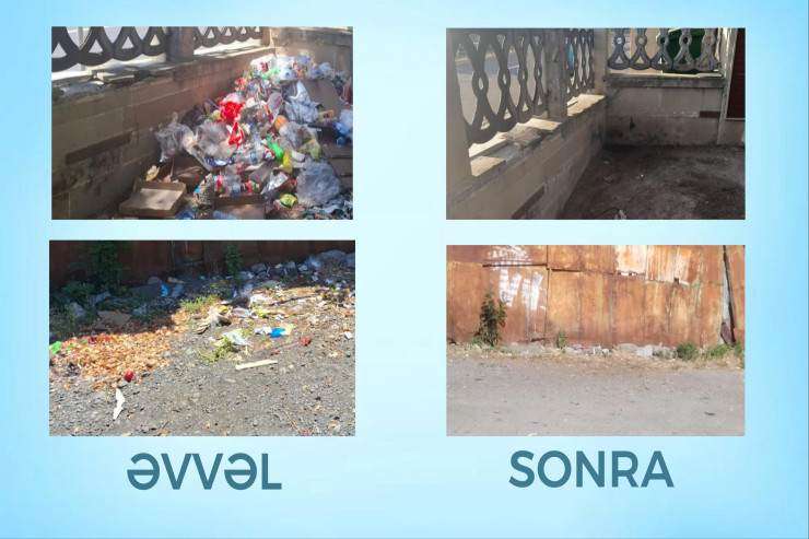 Oğuzda 8 nəfər zibilə görə  cərimələndi