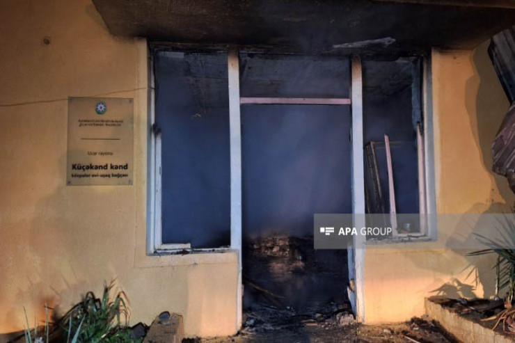Ucarda uşaq bağçası külə döndü