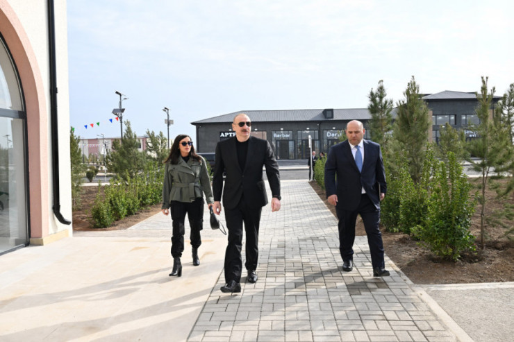 Prezident və xanımı Ağdamın bu kəndinin açılışını etdi  - YENİLƏNİB 