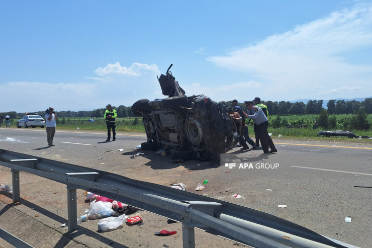 Masallıda "Prado" aşdı, sürücünün övladları və qohumu öldü - YENİLƏNİB 