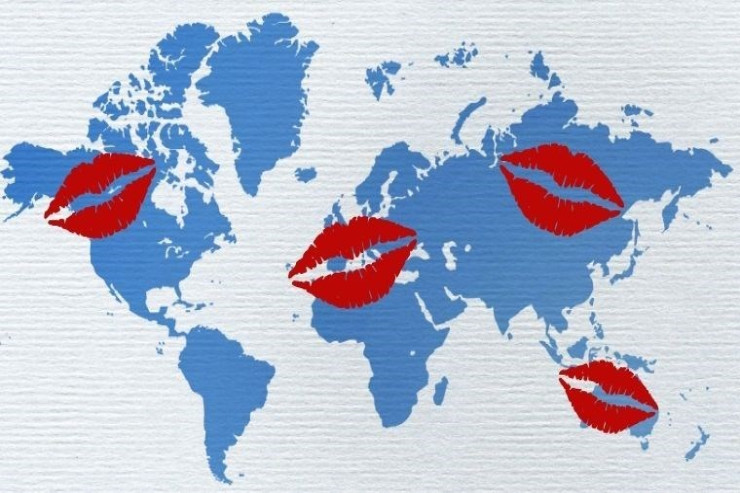 Dünyanın öpüşmə xəritəsi:  Bu ölkələrdə öpüşmürlər 