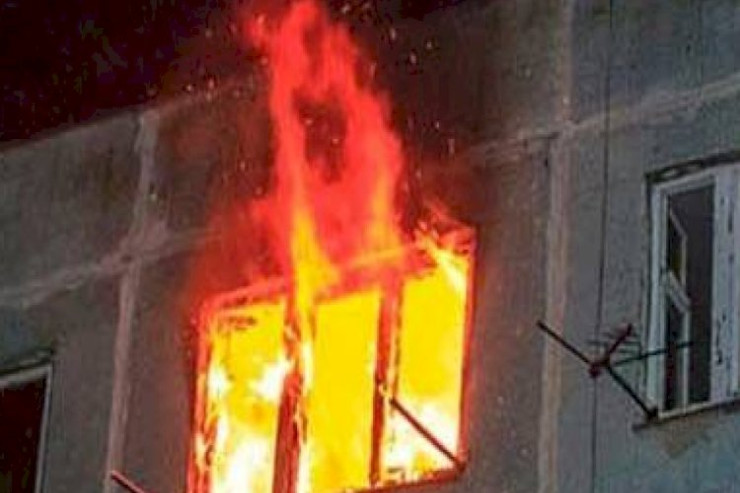Gəncədə qadınla mübahisə edən  kişi evi yandırdı:  Ölən var -  VİDEO  - YENİLƏNİB 