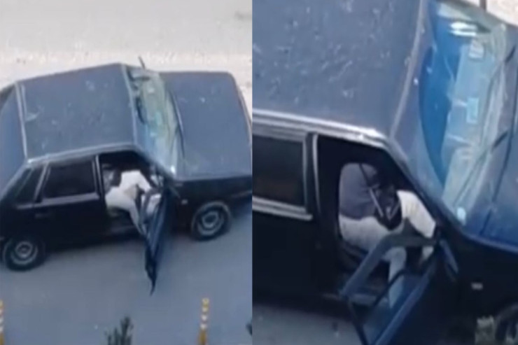 Bakıda qadını zorla qaçırdılar:  həbs edilən var -VİDEO 