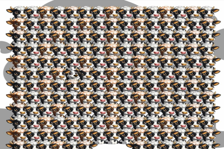 Beyin üçün əsl ÇAĞIRIŞ:  8 saniyəyə inəklər arasında it tapın 