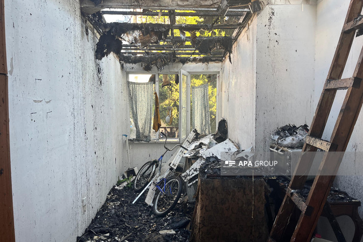 Bakıda yaşayış binasında yanğın -  YENİLƏNİB 