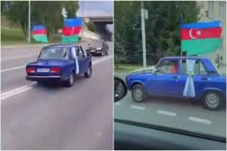 Toy kortejində "iki təkər" qaldıran  azərbaycanlıya cinayət işi açıldı