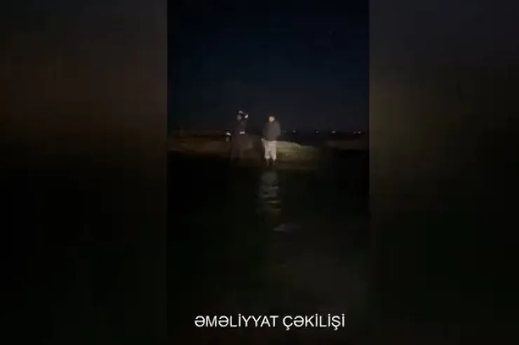 Gecə dənizdə köməksiz qalan balıqçılar  belə xilas olundu - VİDEO 